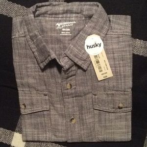 Mens short sleeve button-down shirt